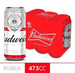Cerveza Budweiser 473 Ml