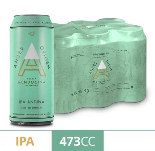 Cerveza Ipa 473ml Andes Origen