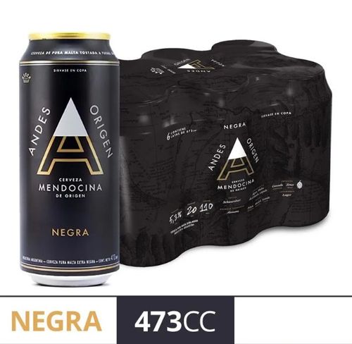 Cerveza Andes Origen Negra 473cc